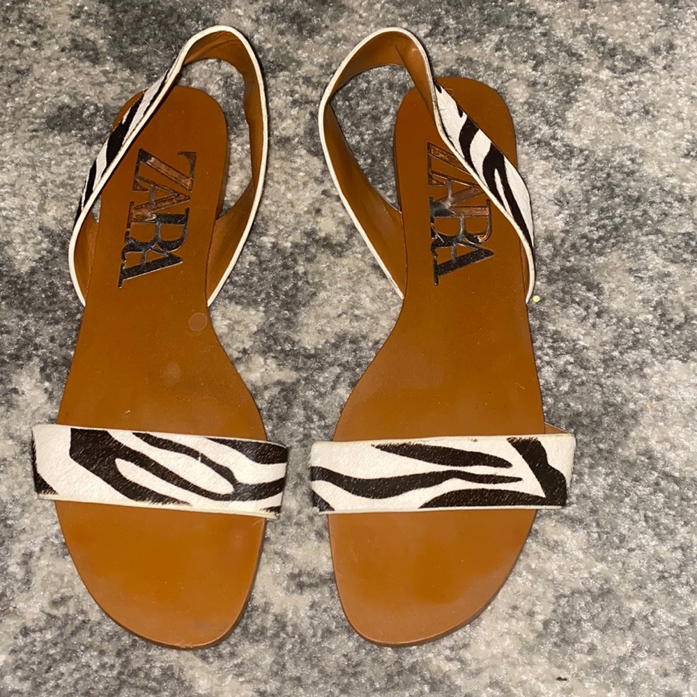 Zara Zebra Sandals